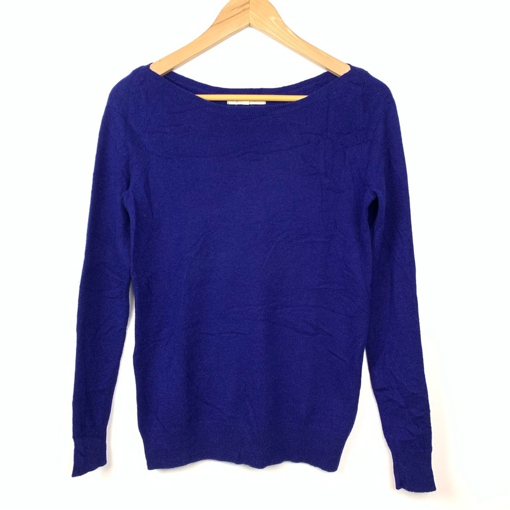 Cashmere Etam Sweater Pullover Cobalt Blue Sz Small Lovely Cashmere Quiet Luxury